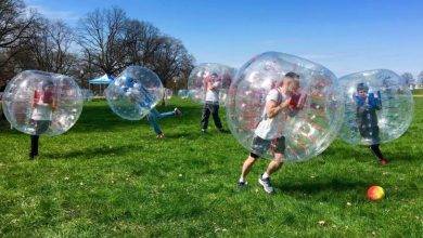 Zorb Soccer is a physical activity with lots of fun